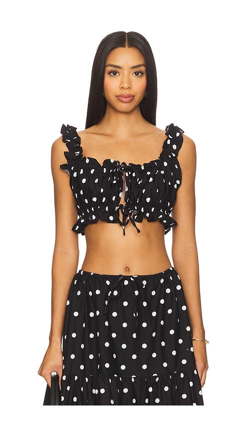 WeWoreWhat x REVOLVE Double Tie Top in Black by WEWOREWHAT