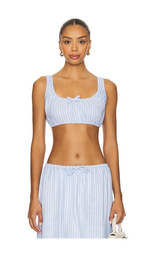 WeWoreWhat x REVOLVE Scrunchy Top in Baby Blue by WEWOREWHAT