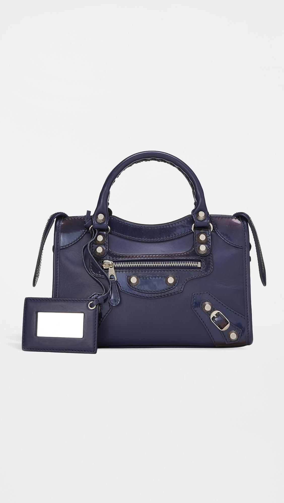 Balenciaga Navy Giant 12 City Bag by WHAT GOES AROUND COMES AROUND