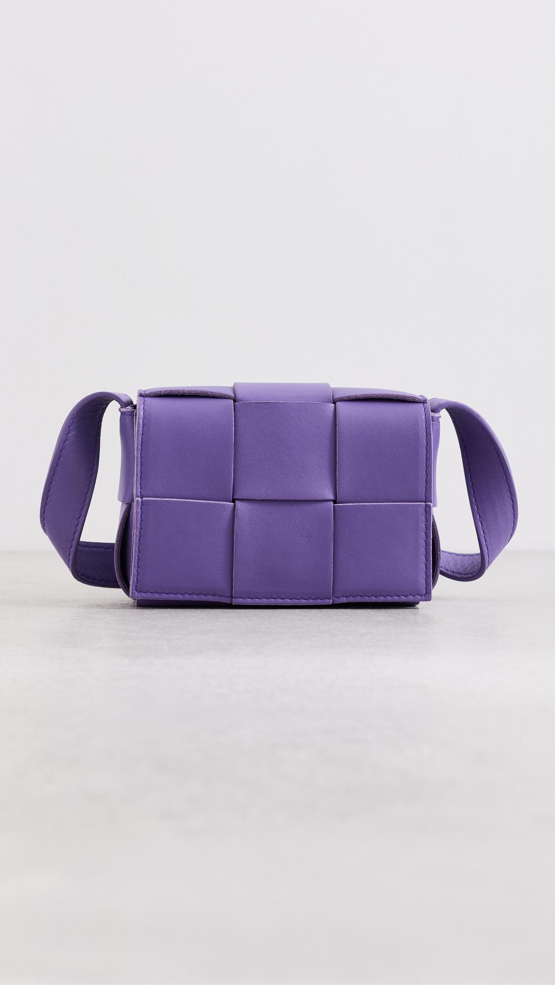Bottega Purple Maxi Intrecciato Candy Cassette Bag by WHAT GOES AROUND COMES AROUND