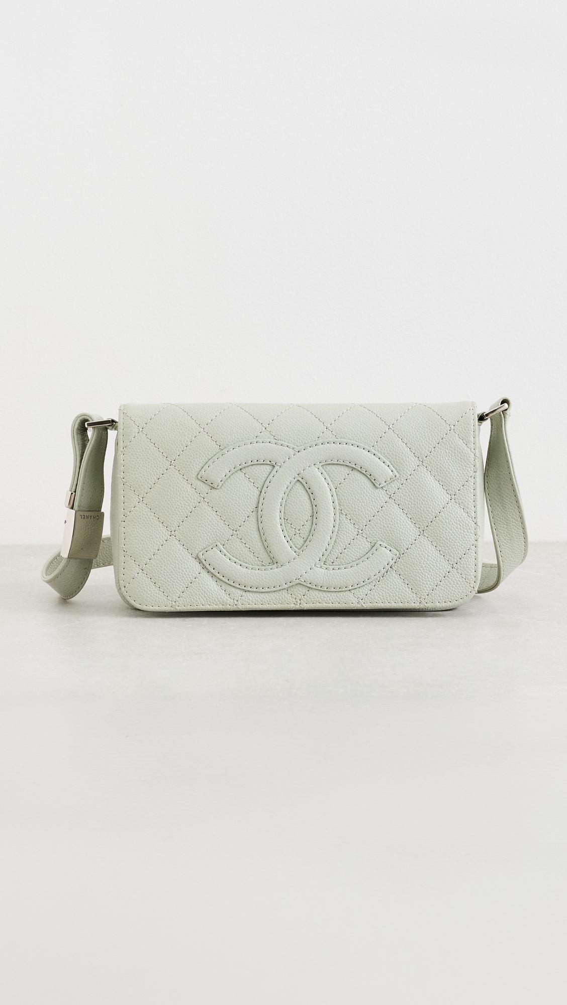 Chanel Blue Caviar Timeless CC Shoulder Small Bag by WHAT GOES AROUND COMES AROUND