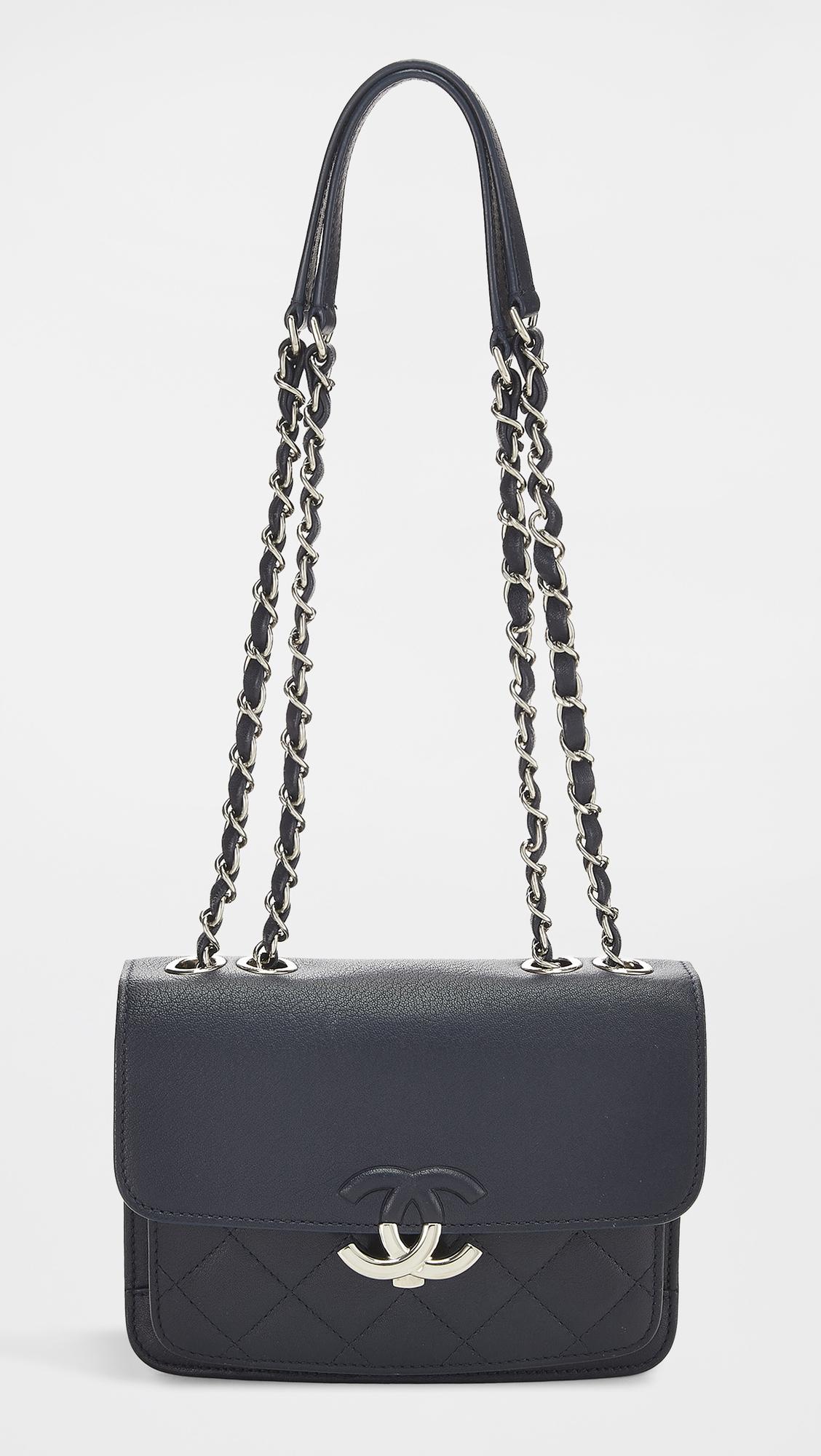 Chanel Calfskin CC Box Flap Bag by WHAT GOES AROUND COMES AROUND