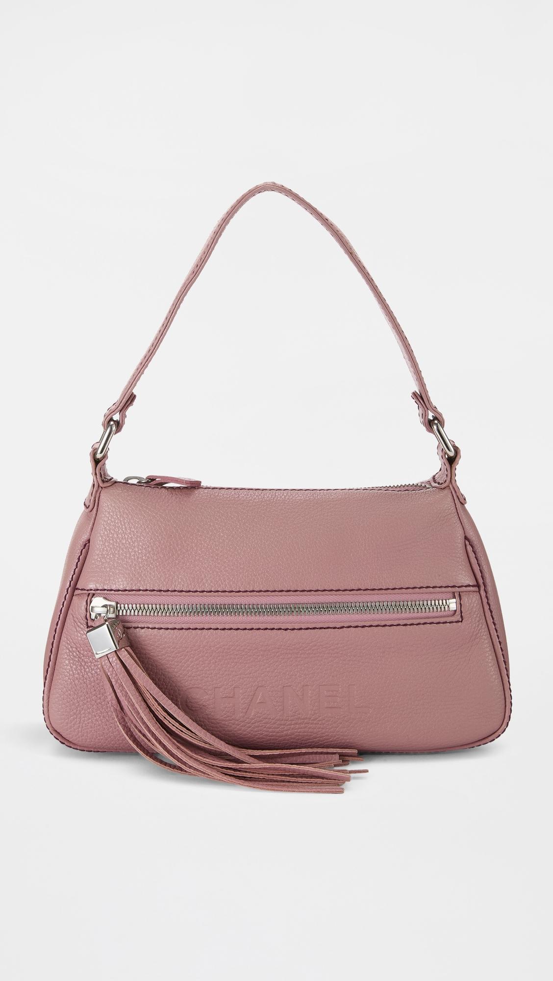 Chanel Pink Leather Lax Tassel Shoulder Bag by WHAT GOES AROUND COMES AROUND