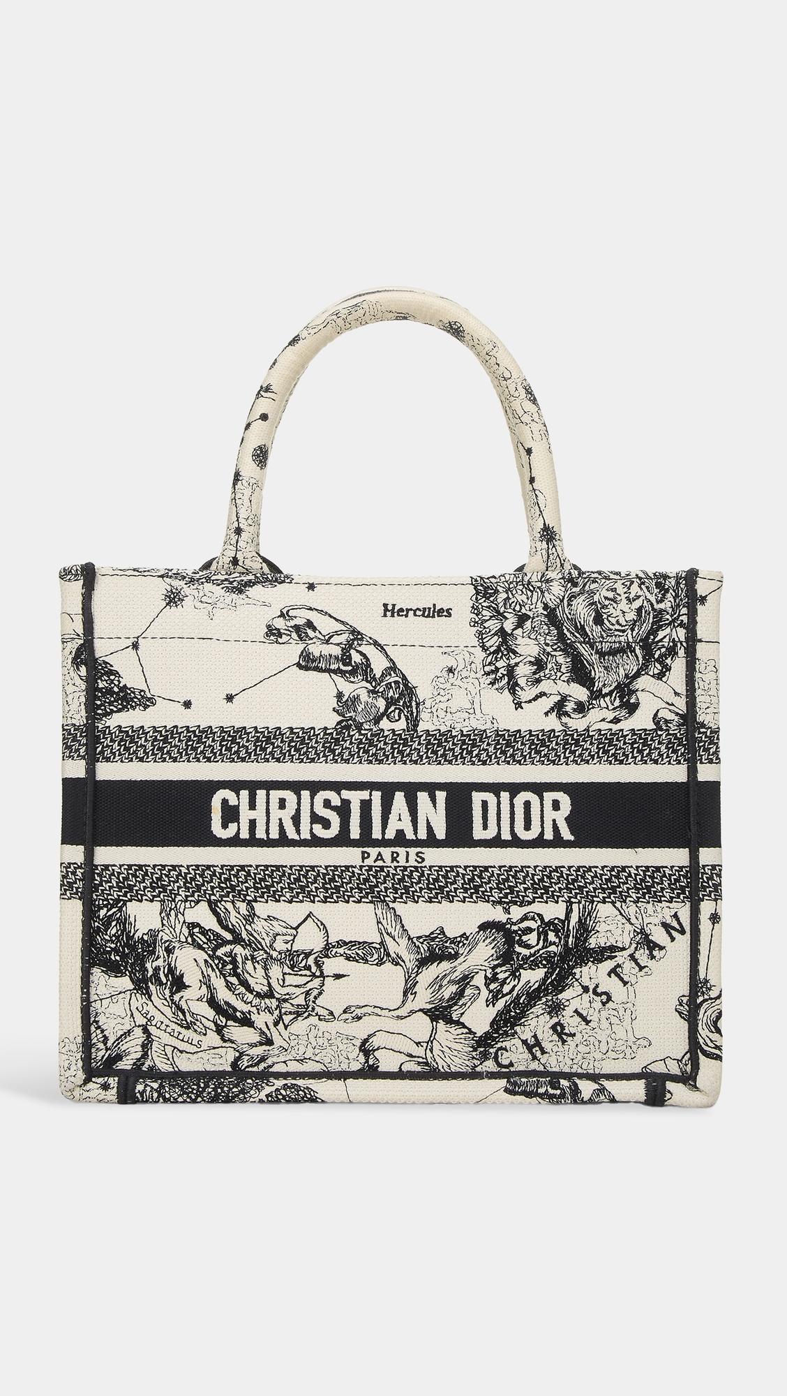 Dior Embroidered Small Book Tote by WHAT GOES AROUND COMES AROUND