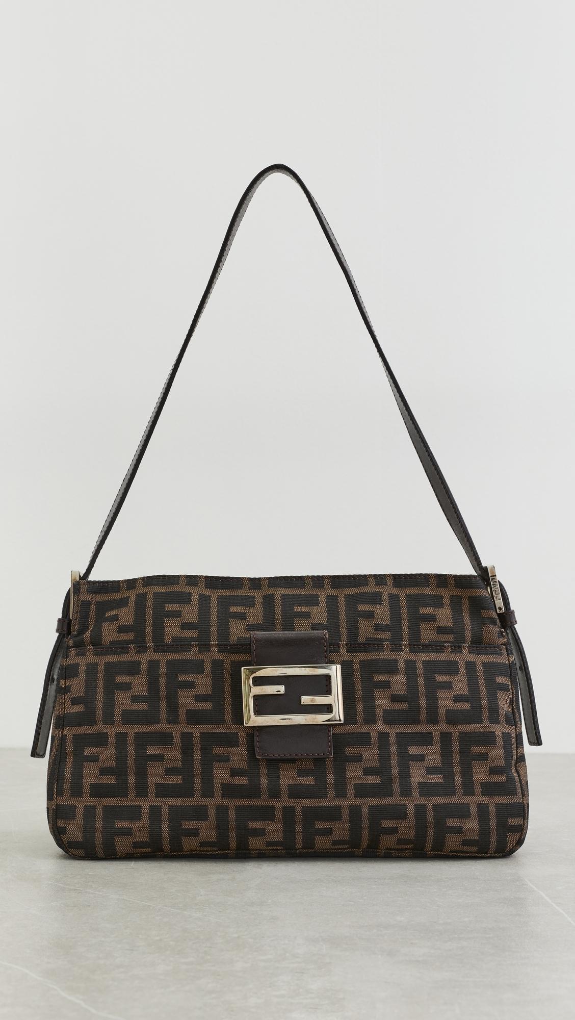 Fendi Zucca Shoulder Bag by WHAT GOES AROUND COMES AROUND