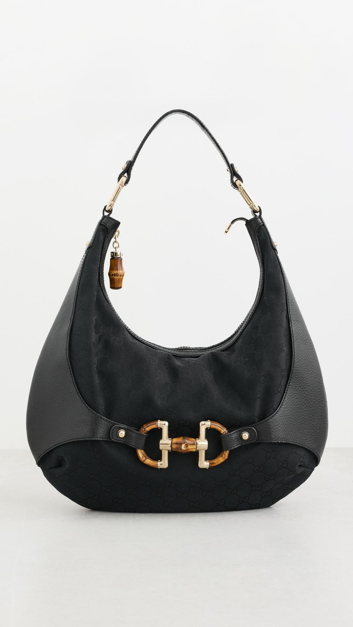Gucci Black Bamboo Amalfi Hobo Bag by WHAT GOES AROUND COMES AROUND