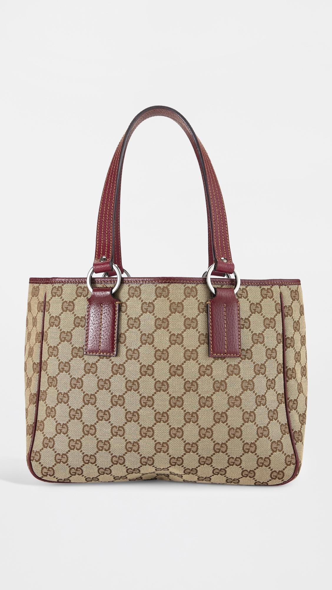 Gucci Brown Canvas Tote by WHAT GOES AROUND COMES AROUND