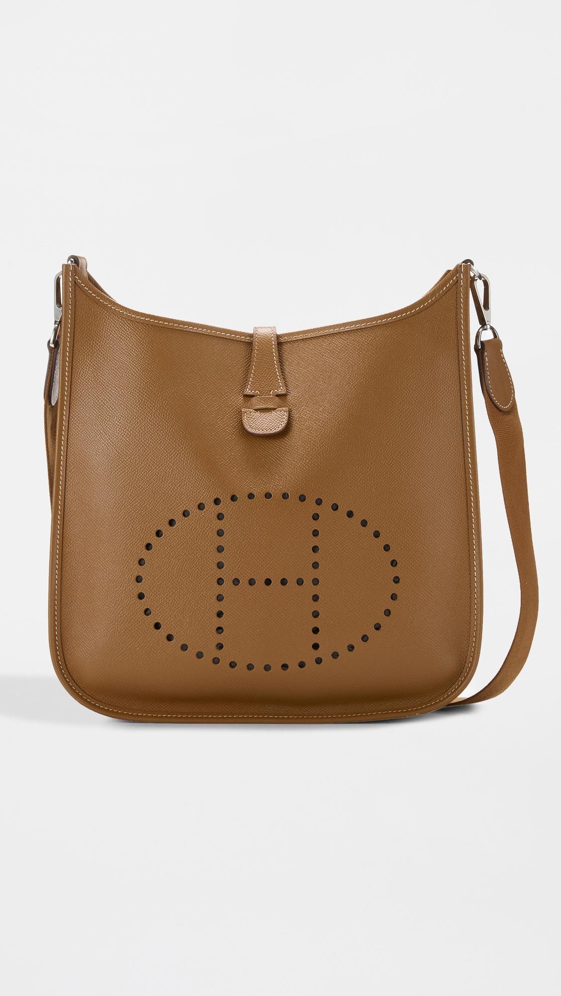 Hermes Brown Epsom Evelyne III PM Crossbody Bag by WHAT GOES AROUND COMES AROUND