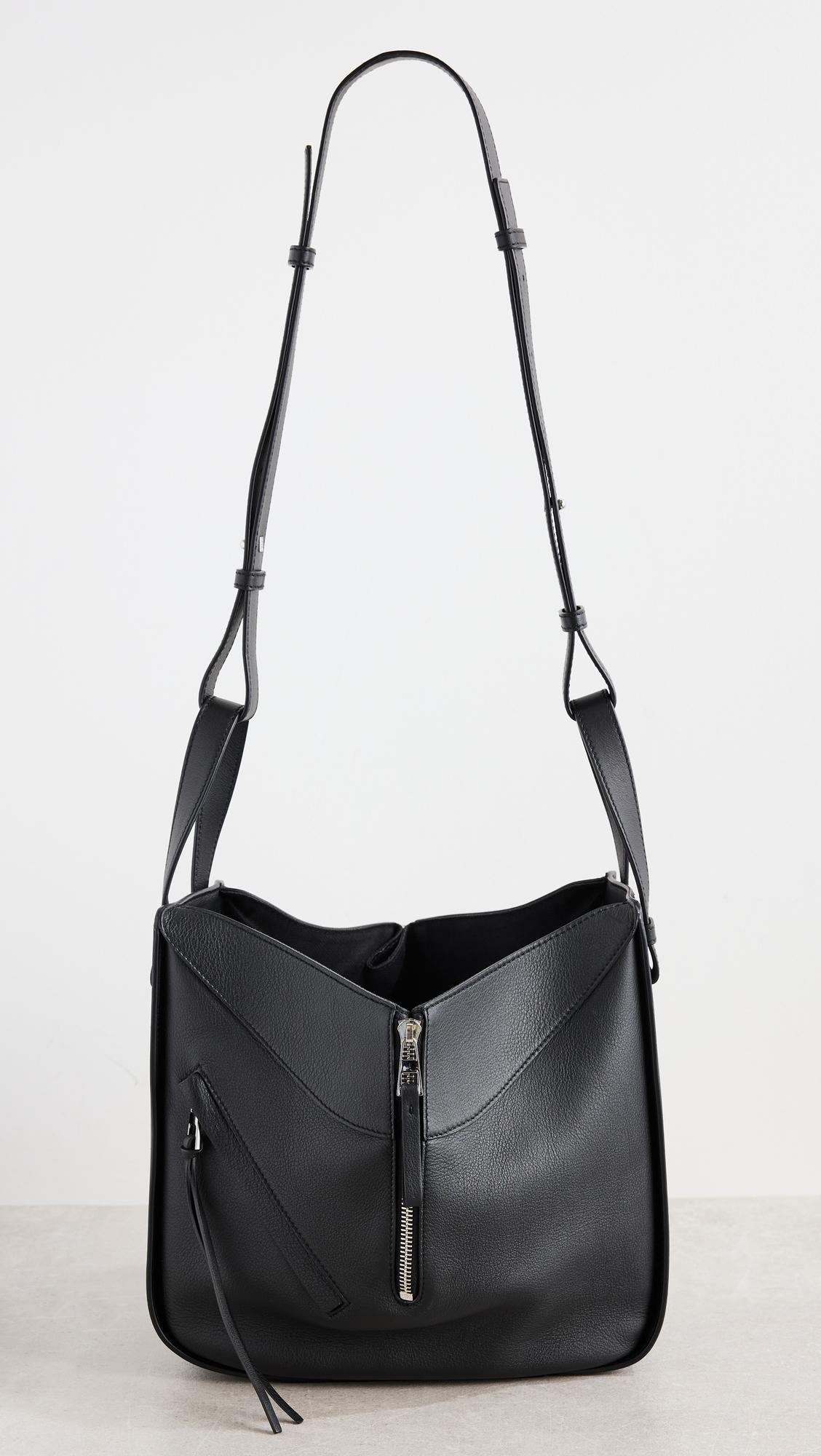 Loewe Black Calfskin Hammock Small Bag by WHAT GOES AROUND COMES AROUND
