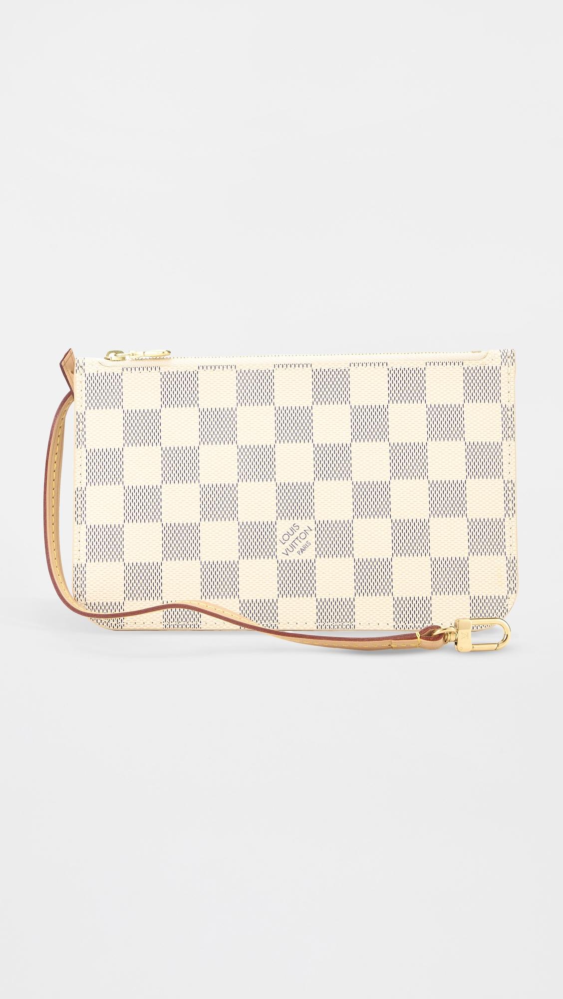 Louis Vuitton Damier Azur Neverfull Pouch NM PM by WHAT GOES AROUND COMES AROUND