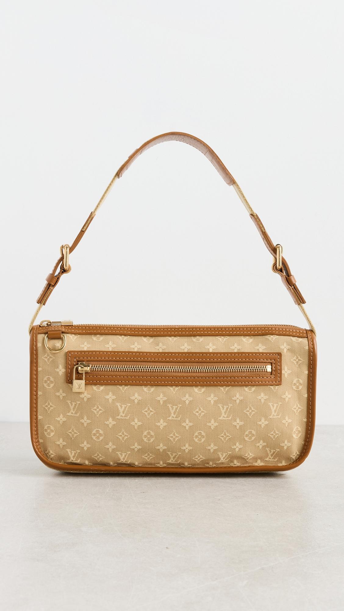 Louis Vuitton Mini Linen Pochette Kathleen Bag by WHAT GOES AROUND COMES AROUND