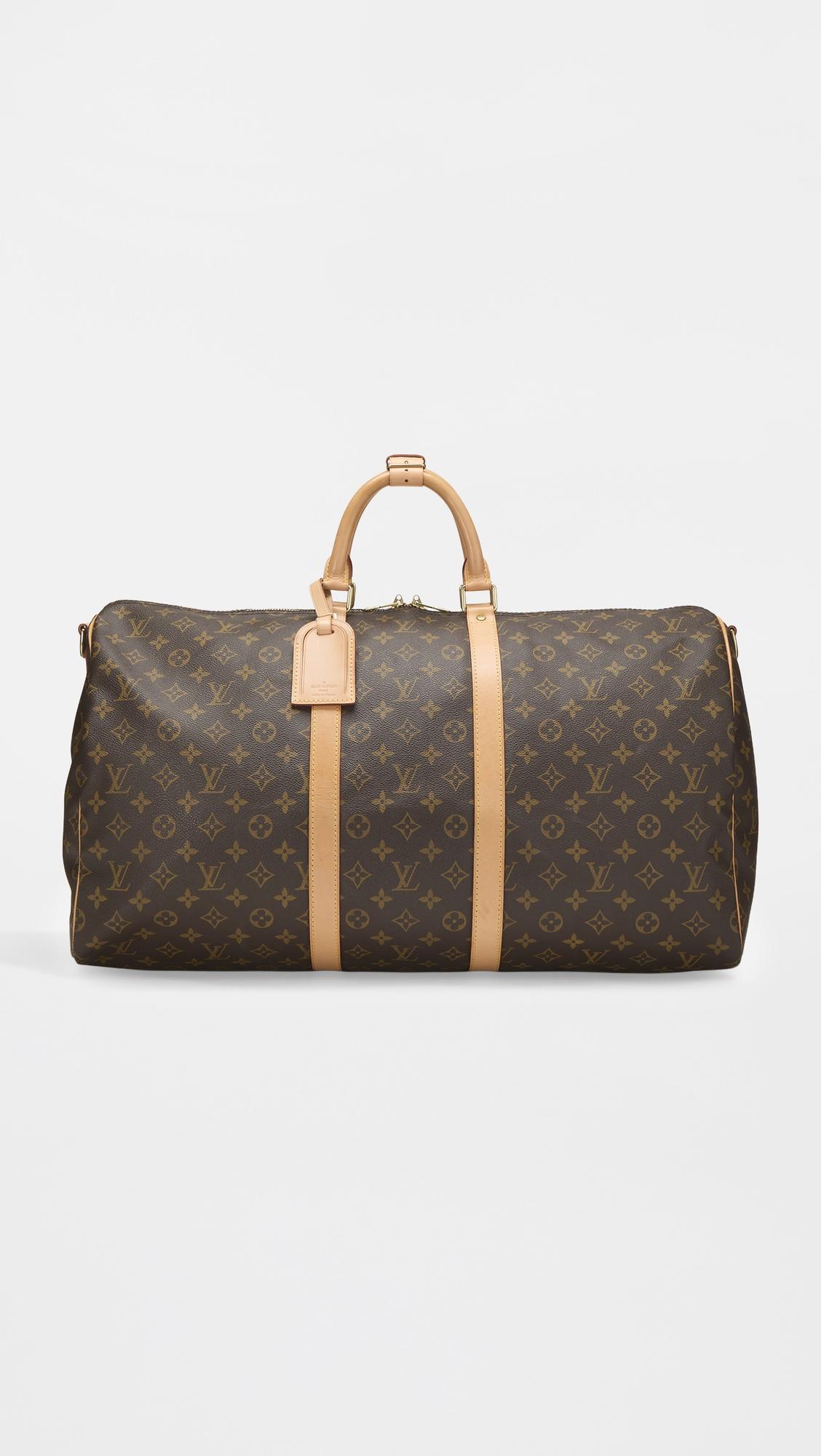 Louis Vuitton Monogram Keepall Bandouliere Duffle Bag 55 by WHAT GOES AROUND COMES AROUND