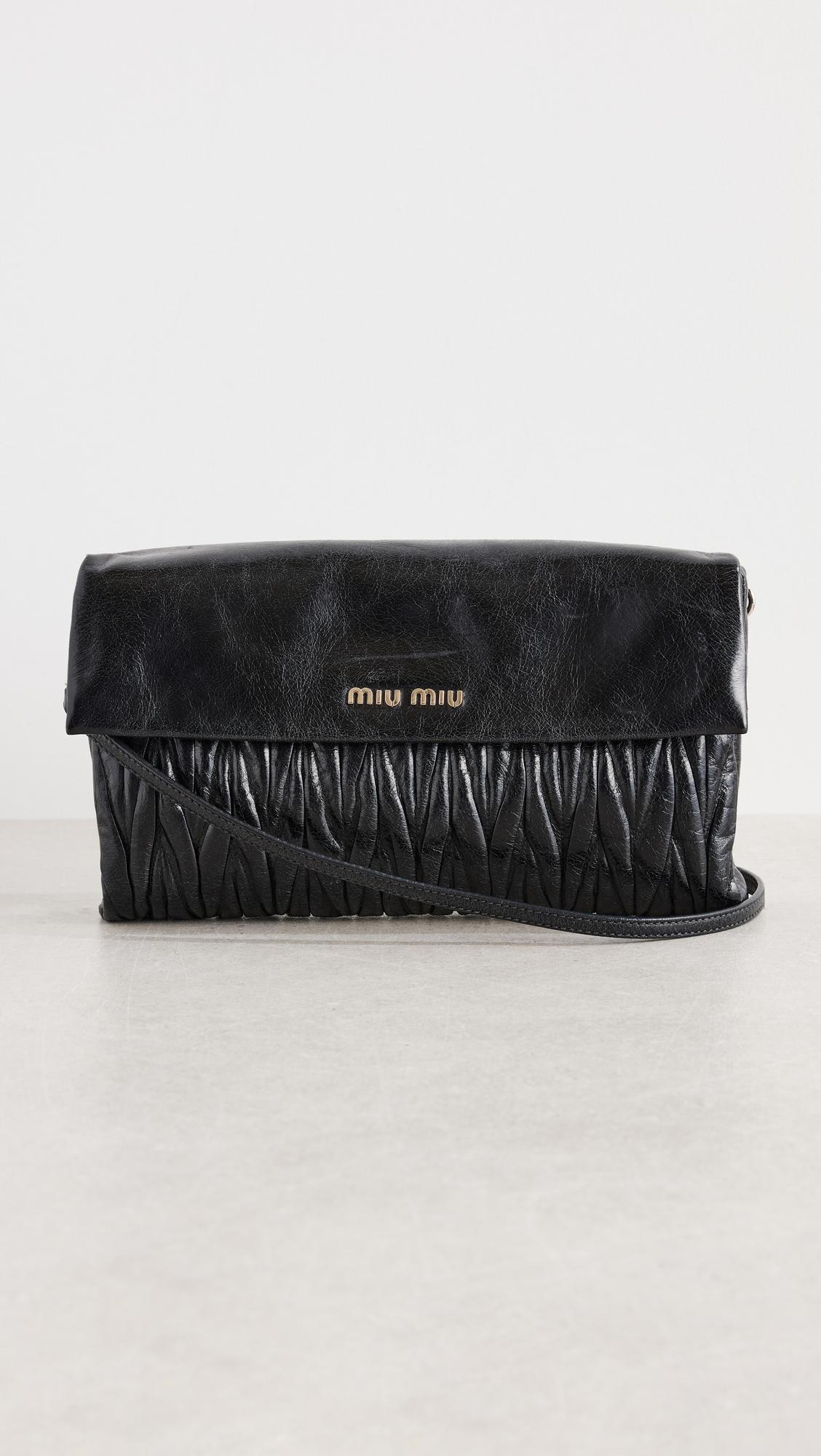 Misc. Black Nappa Shoulder Bag by WHAT GOES AROUND COMES AROUND