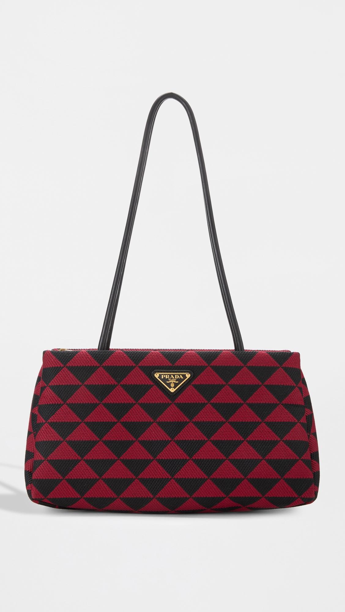 Prada Jacquard Symbole Shoulder Bag by WHAT GOES AROUND COMES AROUND