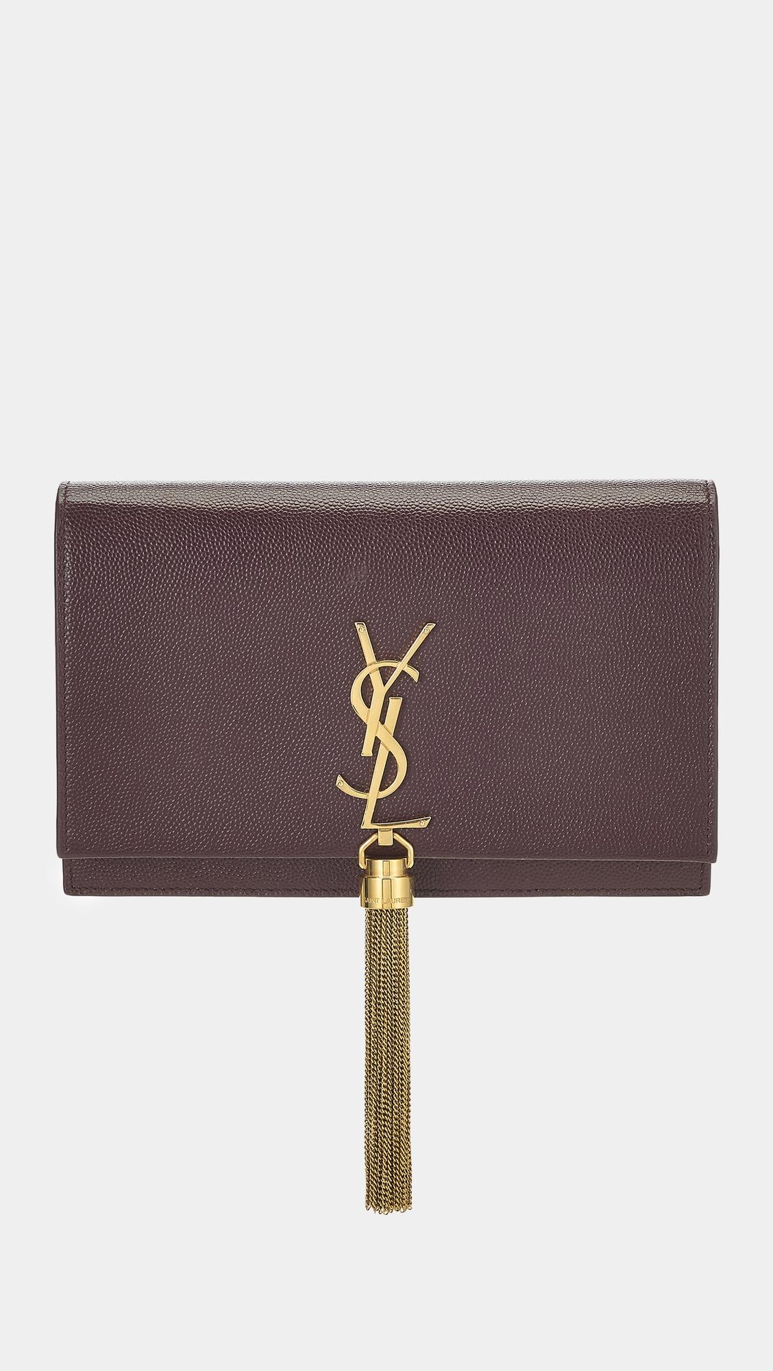 YSL Grainy Kate Tassel Wallet On Chain Bag by WHAT GOES AROUND COMES AROUND YSL Grainy Kate Tassel Wallet On Chain Bag by WHAT GOES AROUND COMES AROUND