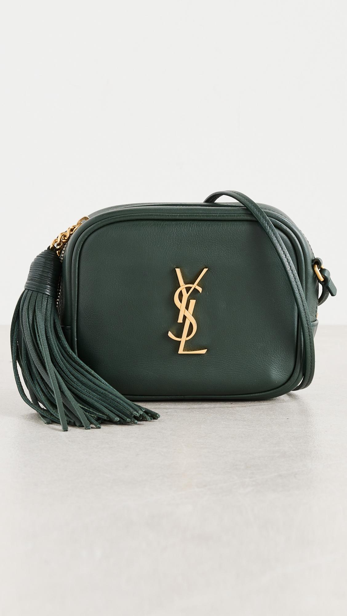 YSL Green Calfskin Blogger Bag by WHAT GOES AROUND COMES AROUND