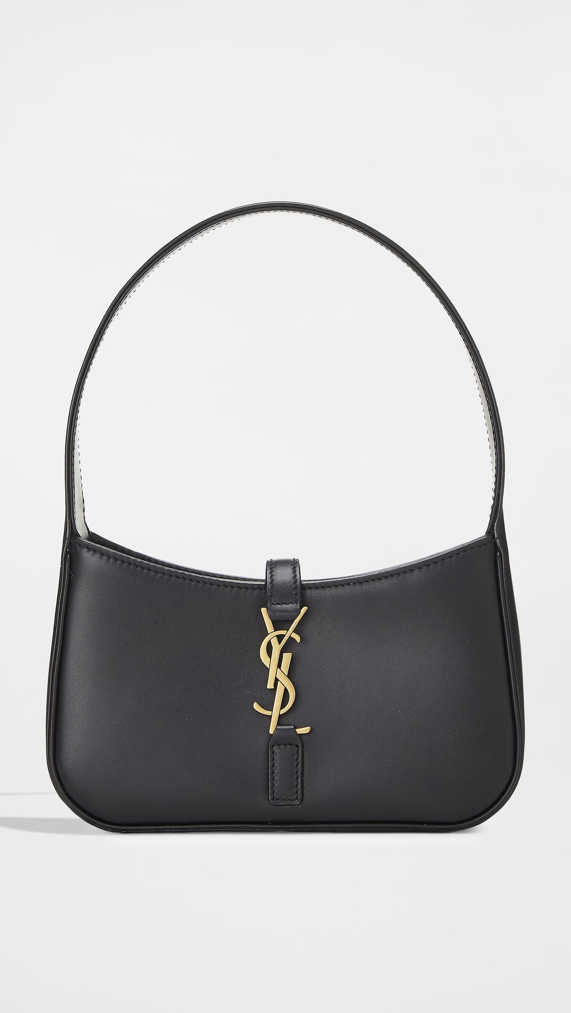 Yves Saint Laurent Black Leather Le5 A7 Shoulder Bag by WHAT GOES AROUND COMES AROUND