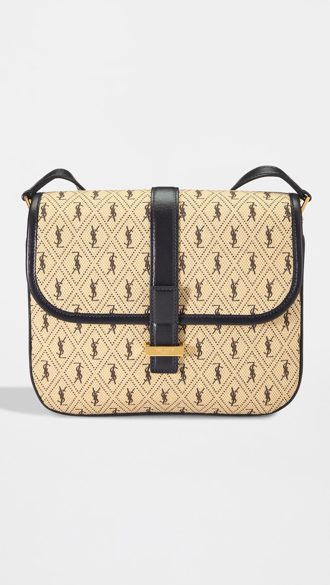 Yves Saint Laurent Canvas All Over Small Satchel by WHAT GOES AROUND COMES AROUND