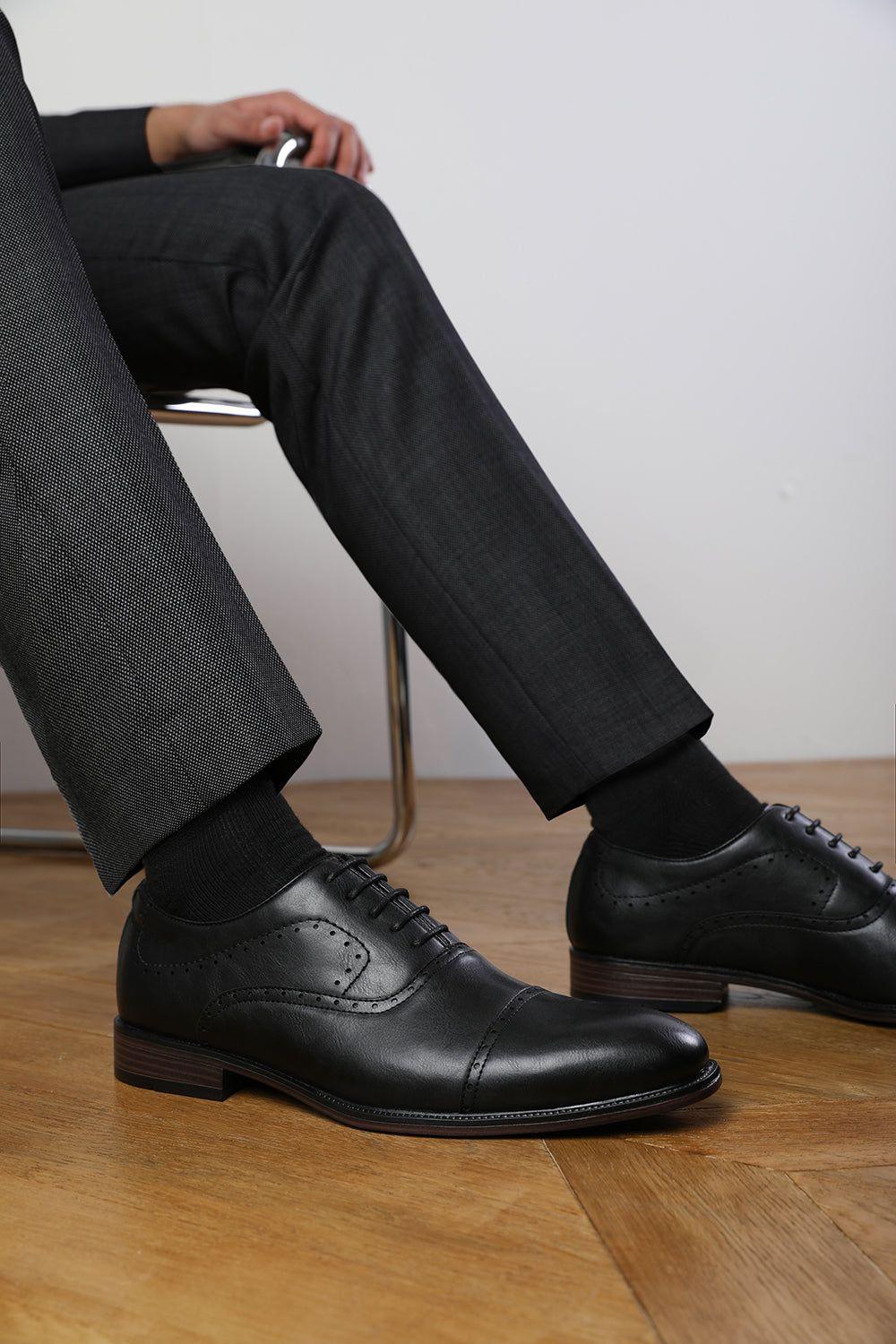 'Adam' Textured Oxford Lace Up Work Dress Shoes by WHERE'S THAT FROM