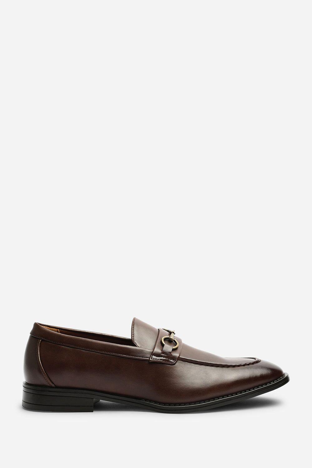 Declan Pointed Toe Slip On Buckle Loafer by WHERE'S THAT FROM