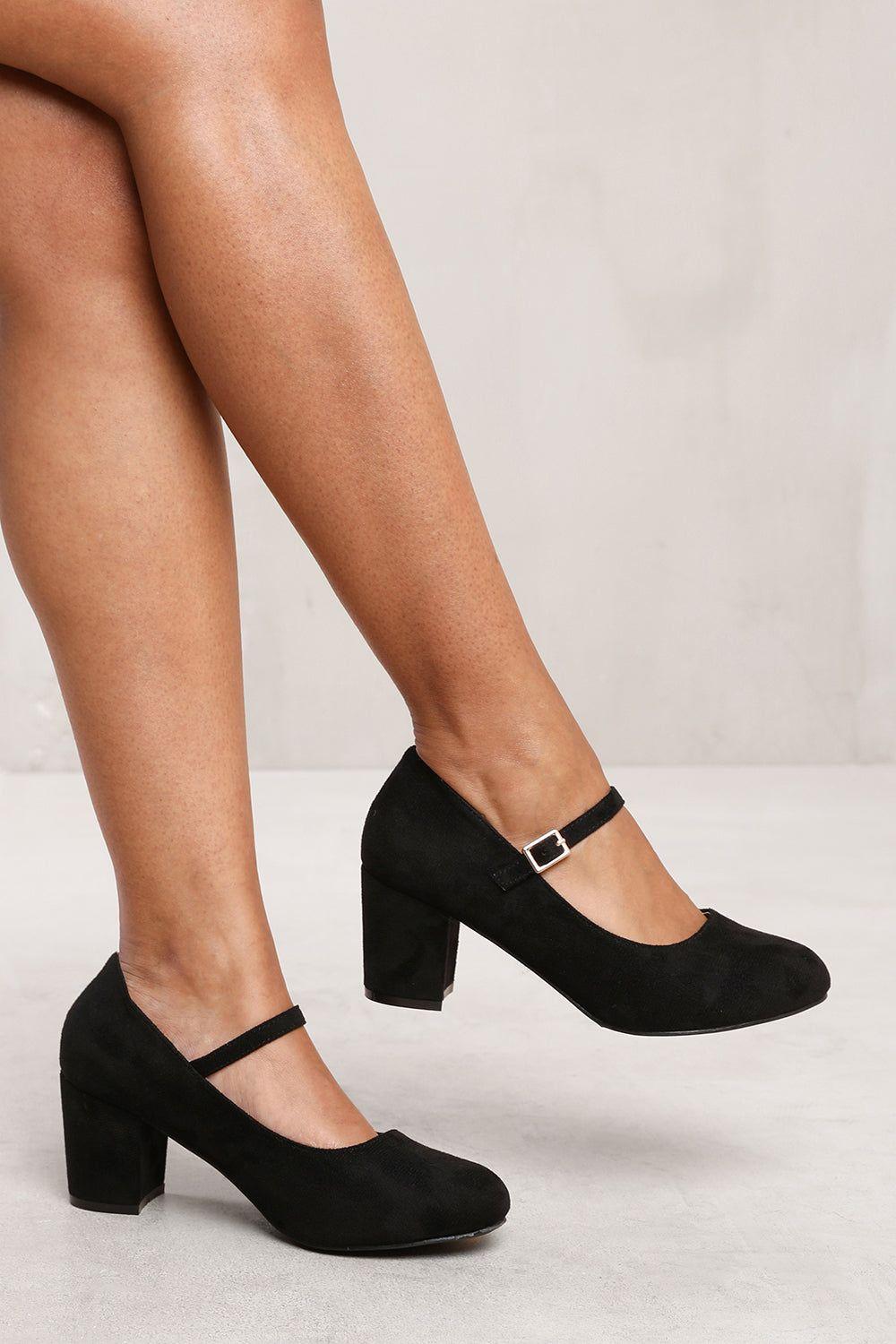 'Eben' Block Heel Mary Jane Pumps by WHERE'S THAT FROM