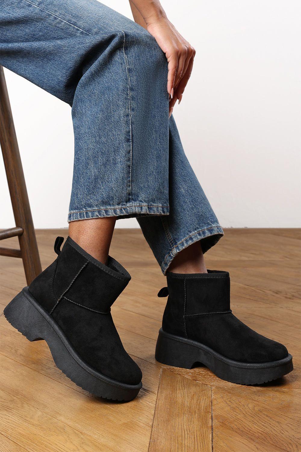 'Esme' Platform Ankle Boots by WHERE'S THAT FROM