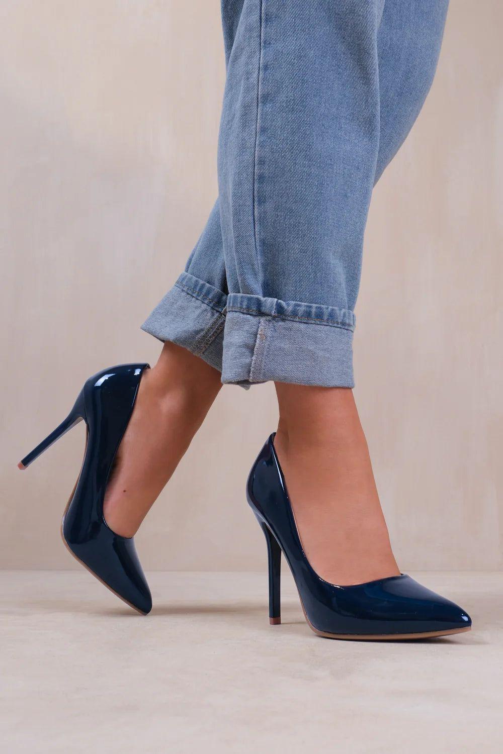 'Fiji' Wide Fit High Heel Stiletto Pumps by WHERE'S THAT FROM