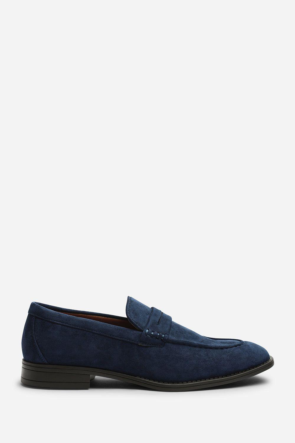 Gavin Suede Slip on Penny Loafer by WHERE'S THAT FROM