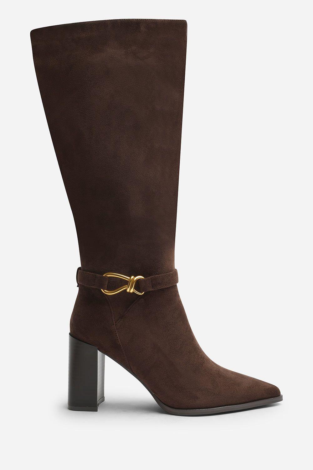 Winona Wide Fit Knot Trim Detail Knee High Boots by WHERE'S THAT FROM