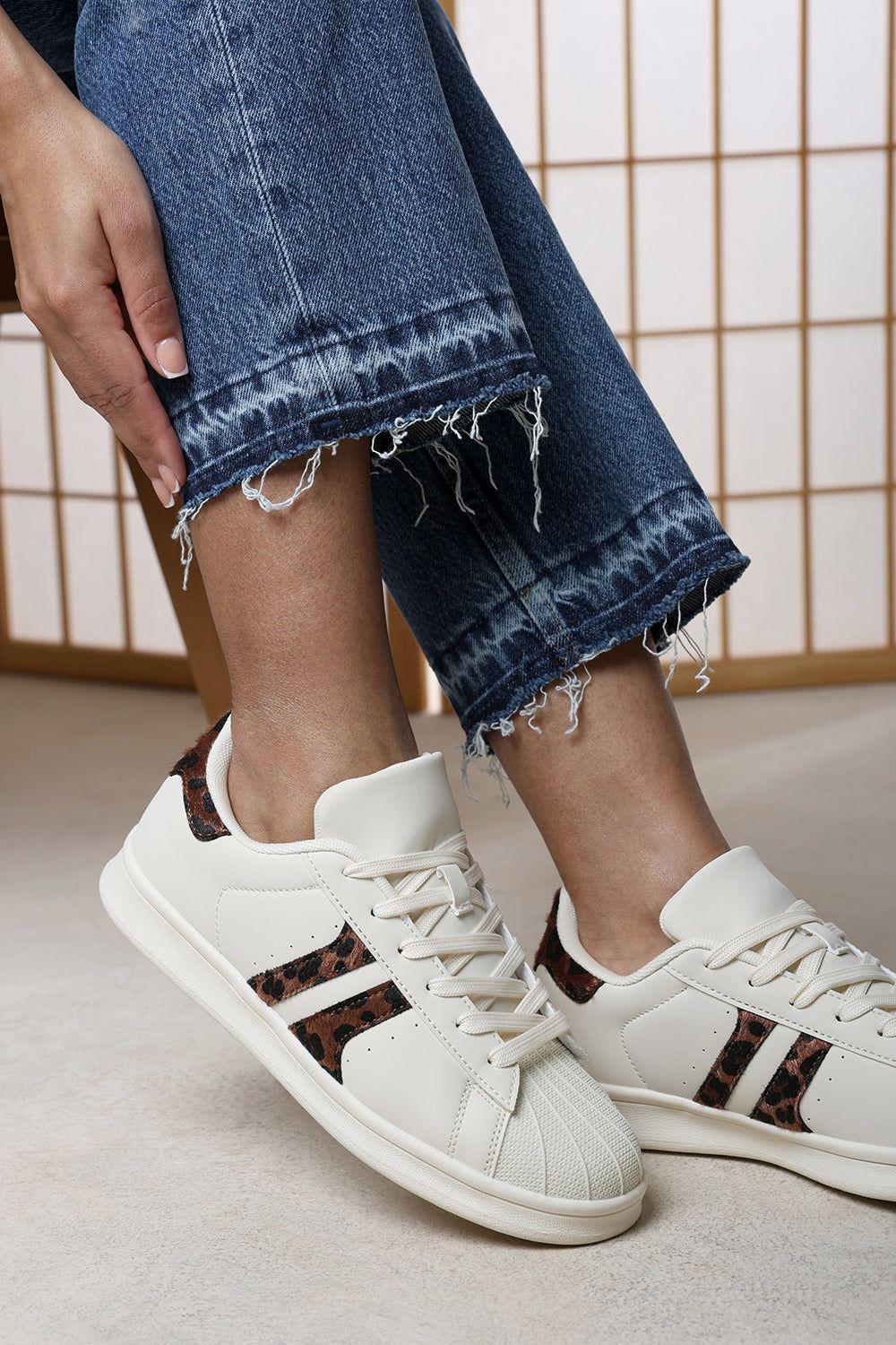 Yamileth Stripe Panel Detailed Trainer by WHERE'S THAT FROM