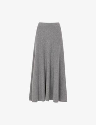 A-Line Knitted Wool Midi Skirt by WHISTLES