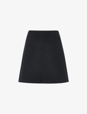 A-Line Suede Mini Skirt by WHISTLES