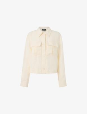 Abby Chest-Pocket Linen Jacket by WHISTLES