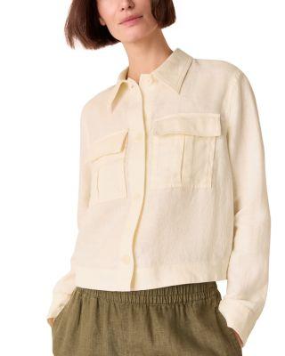 Abby Linen Casual Jacket by WHISTLES