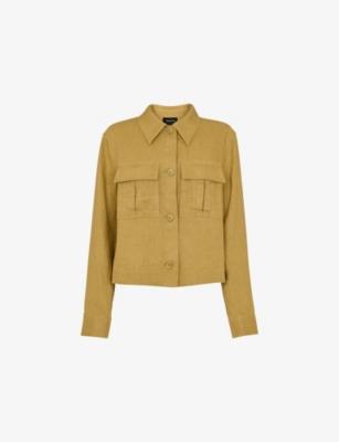Abby Patch-Pocket Regular-Fit Linen Jacket by WHISTLES