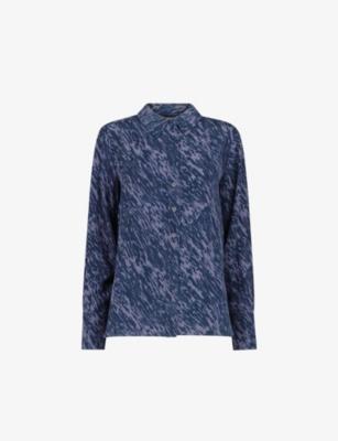 Abstract-Print Long-Sleeved Woven Shirt by WHISTLES