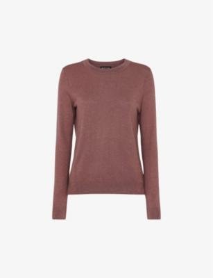 Annie crew-neck sparkle-knit T-shirt by WHISTLES
