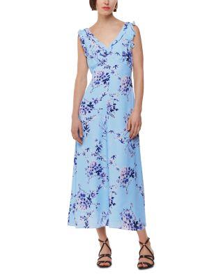 Bamboo Blossom Ruffle Dress by WHISTLES