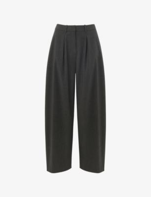 Barrel-Leg Mid-Rise Woven Trousers by WHISTLES