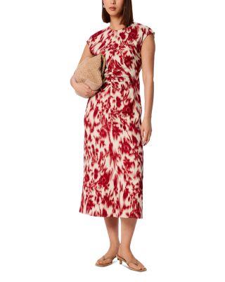 Blurred Floral Crepe Dress by WHISTLES