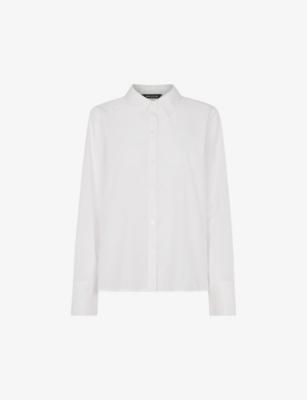 Boxy-fit long-sleeve cotton shirt by WHISTLES