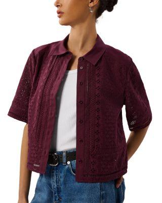 Broderie Cotton Shirt by WHISTLES