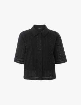 Broderie Short-Sleeve Button-Down Cotton Shirt by WHISTLES