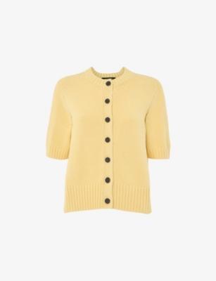 Button-Down Short-Sleeve Cotton Cardigan by WHISTLES
