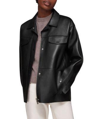 Clean Bonded Leather Jacket by WHISTLES