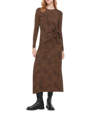 Coffee Bean Printed Tie Maxi Dress by WHISTLES