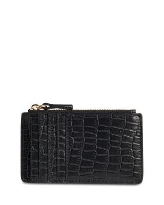 Croc Embossed Leather Card Holder by WHISTLES