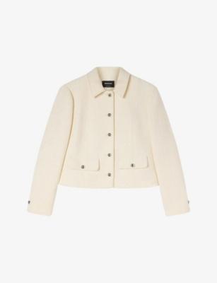 Cropped Bouclé Woven Jacket by WHISTLES
