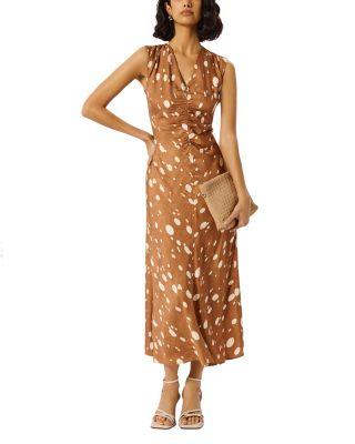 Deer Spot Viscose Midi Dress by WHISTLES