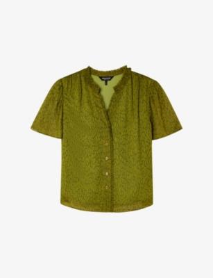 Dragonfly Abstract-Print Woven Blouse by WHISTLES